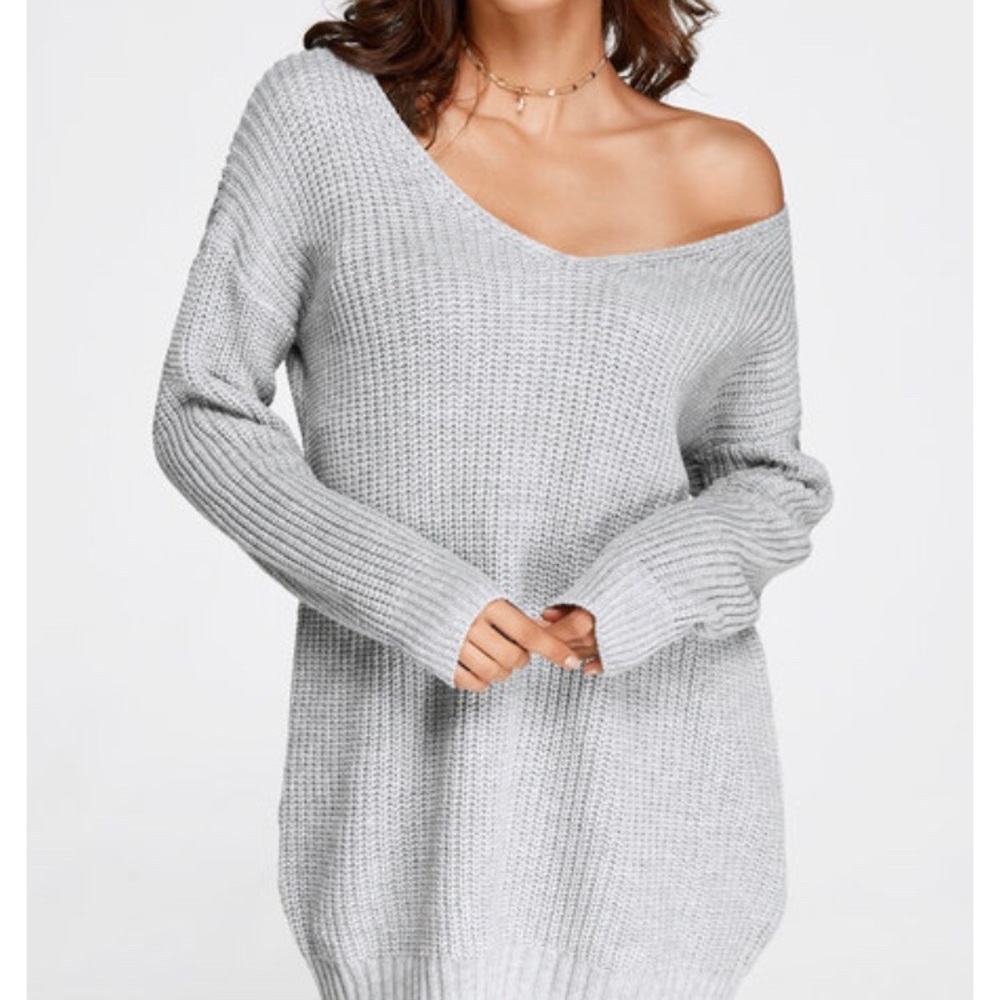Grey sweater dress!